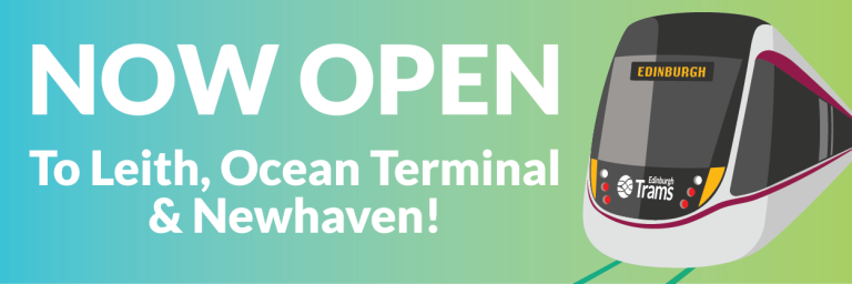 Now open to Leith, Ocean Terminal & Newhaven