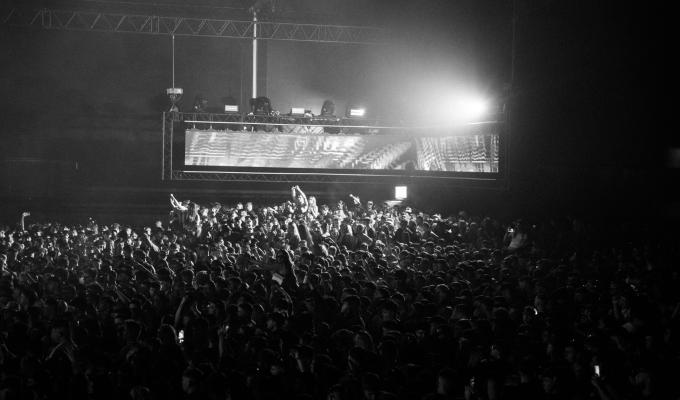 An image of a crowd at Ingliston Park and Ride