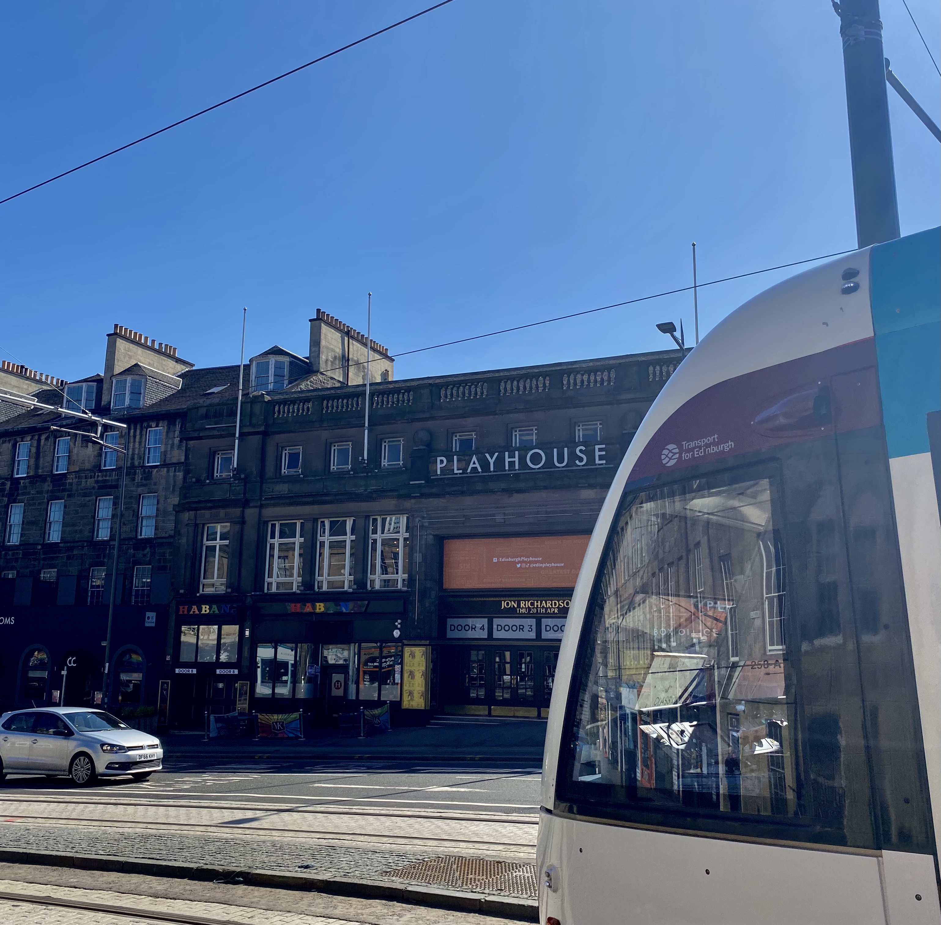 Glide to shows at Edinburgh Playhouse August 2023 Edinburgh Trams