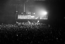 An image of a crowd at Ingliston Park and Ride