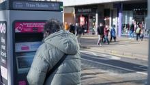 a customer uses a TVM on Princes Street