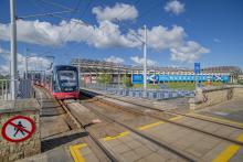 Tram at Murrayfield Stadium