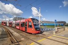 Tram at Murrayfield Stadium