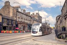 Tram in Leith