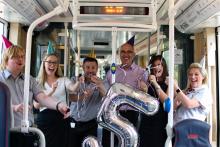 Five years on track