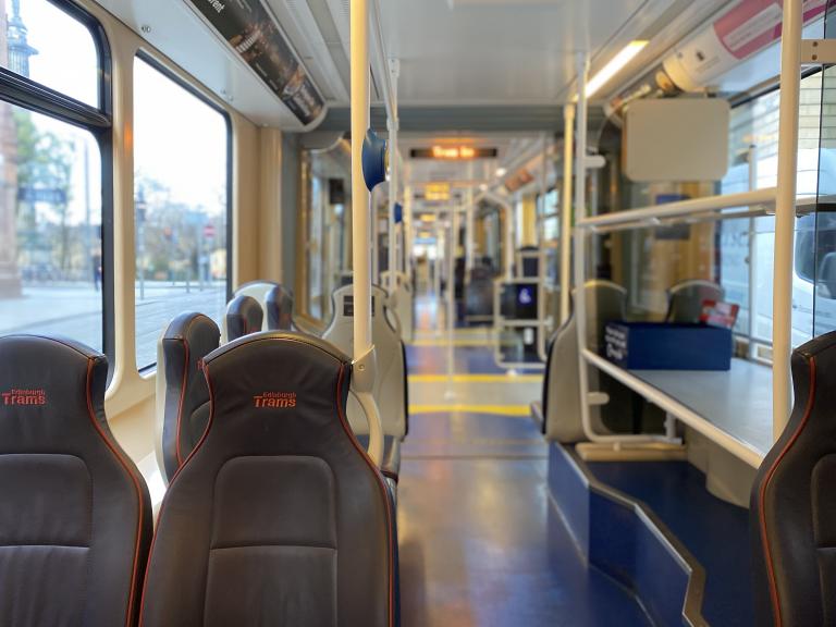 On board tram