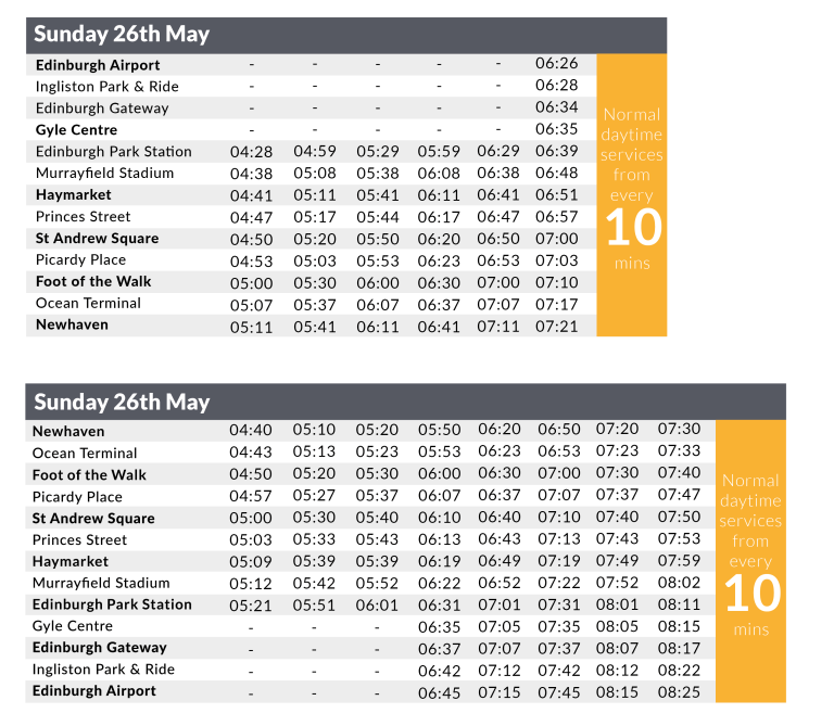 Timetable 