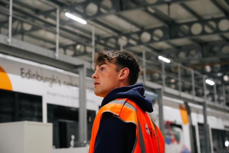 Ross in the depot workshops