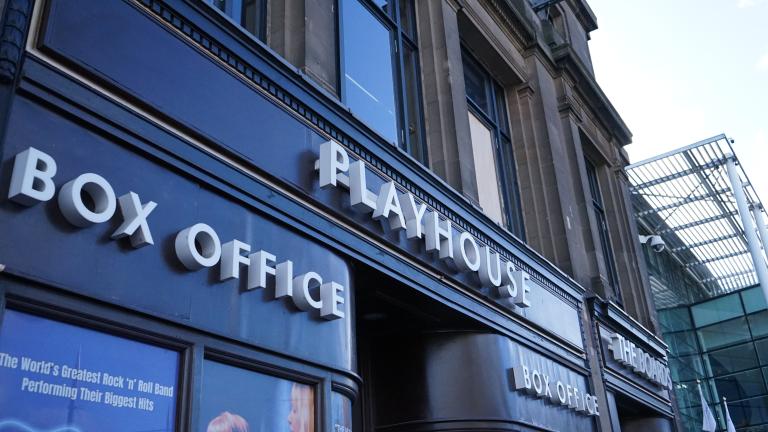 the Edinburgh Playhouse's box office sign