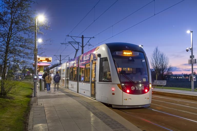 Tram at Ingliston Park & Ride