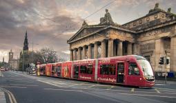 An image of a tram on Princes Street