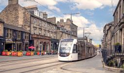 Tram in Leith
