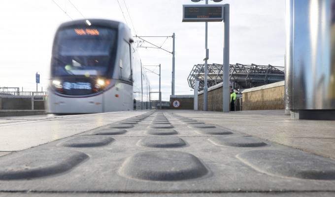 Murrayfield Tram Stop is only a short walk to the Stadium