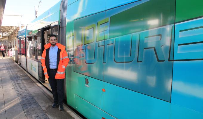 Eye-catching tram spearheads recruitment campaign