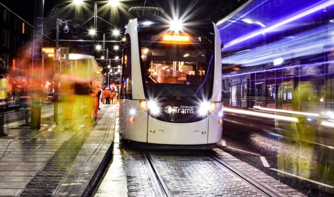 First trams on route to Newhaven
