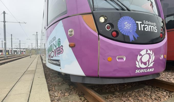 An image of a Scottish Rugby tram 