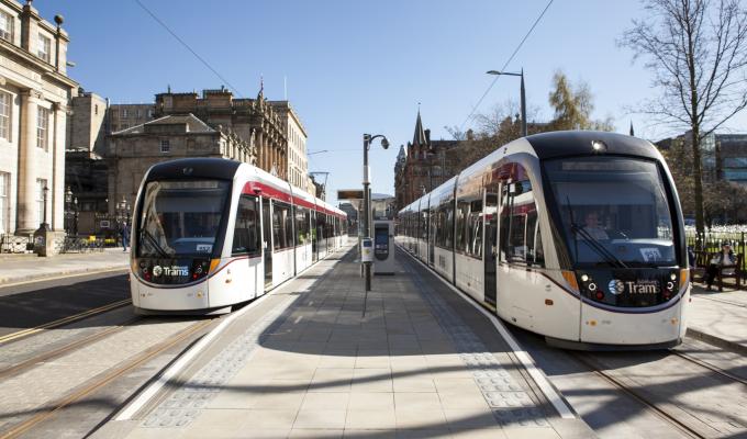 Edinburgh Trams at St Andrew Square